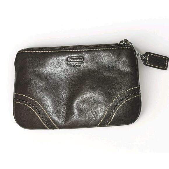 Coach Coin Purse Wallet Brown 6.25x4 - Picture 1 of 8